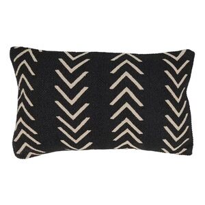 NWT Black & Cream Lumbar Throw Pillow
